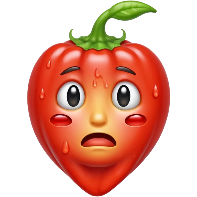 Peperoncino che piange emoji