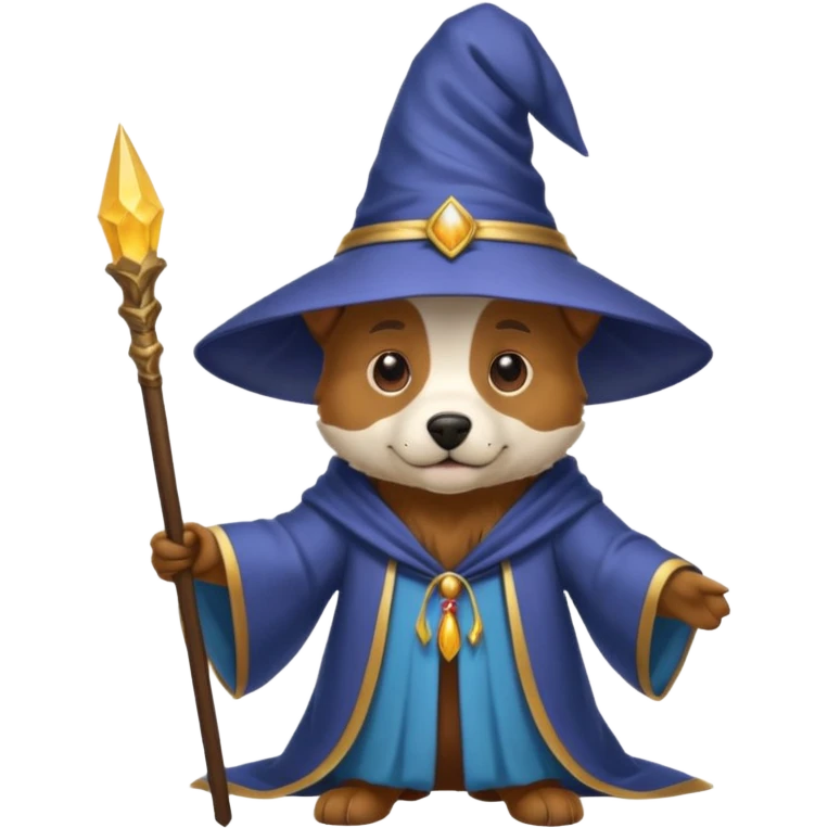 Dog wizard emoji