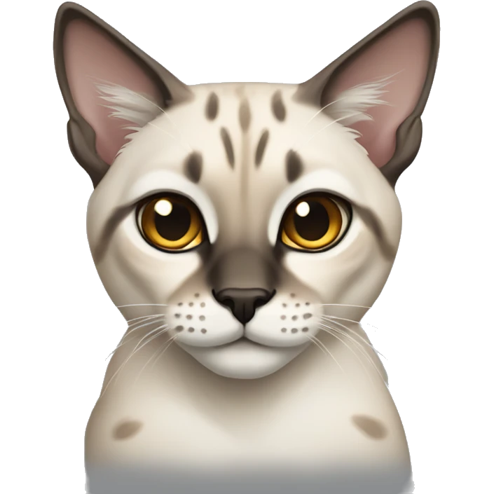 Lynx Siamese point cat emoji