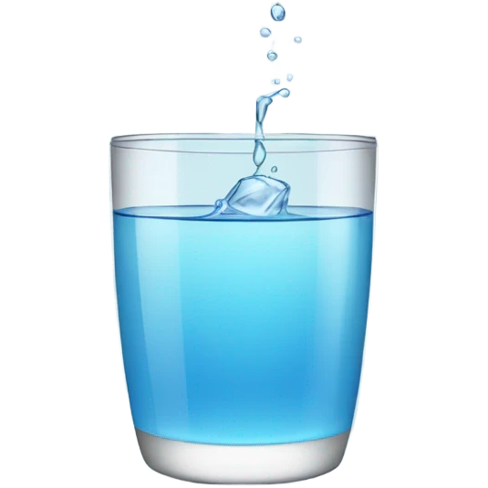 Glass of water emoji