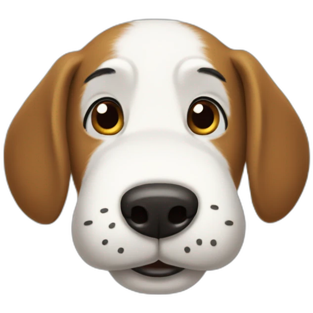 Snoopy face emoji