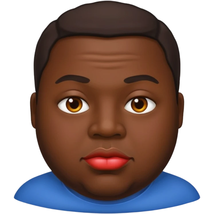Man with bit fat juicy lips  emoji