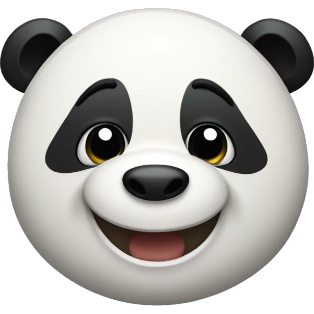 Giggling panda emoji