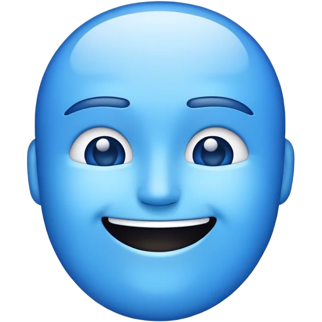 Samsung cold face emoji but it's smiling emoji
