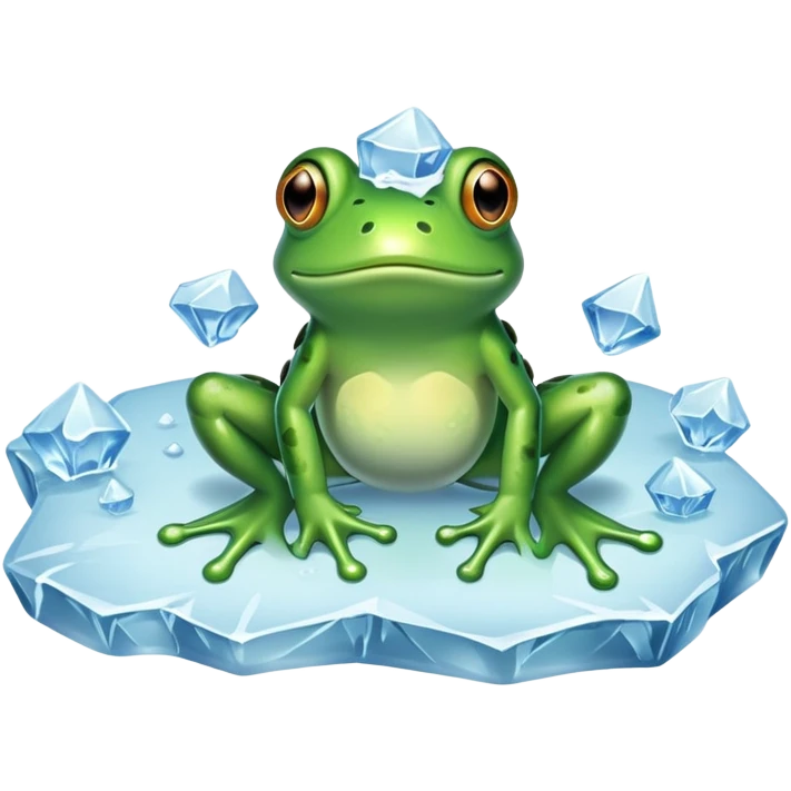 frog frozen emoji