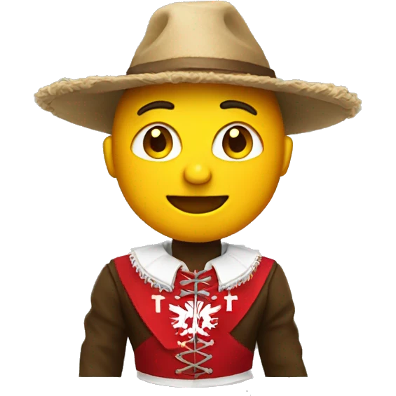 poland wearing a costume emoji