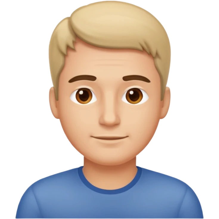 relaxed man with a relaxed facial expression emoji