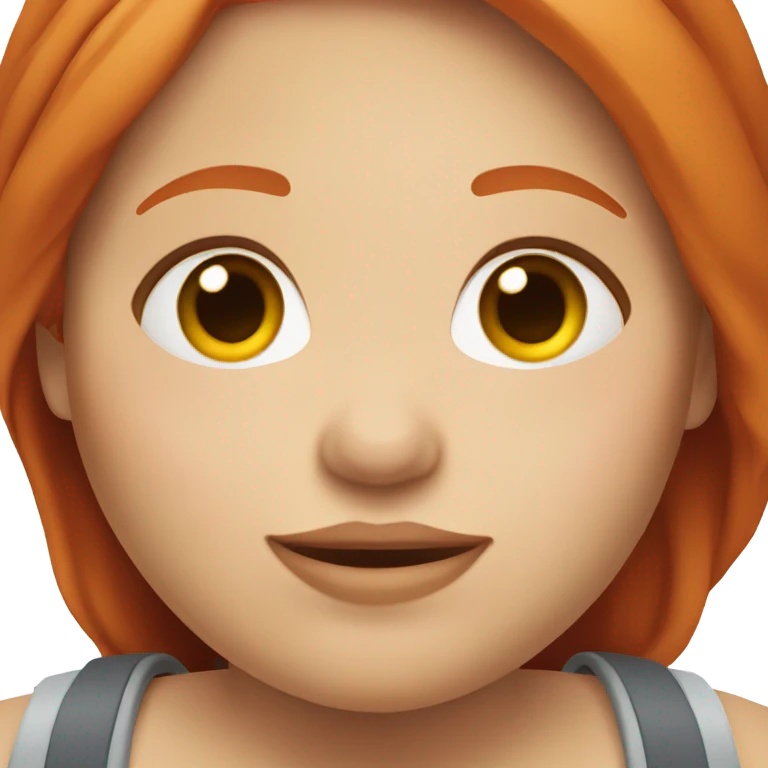 Obese redhead girl  emoji