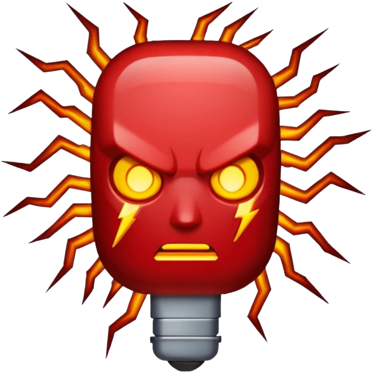 THUNDER red emoji