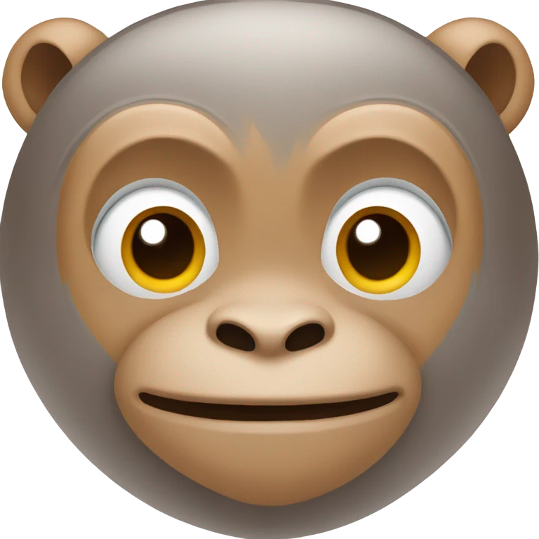 Monkey giving a sideeye emoji