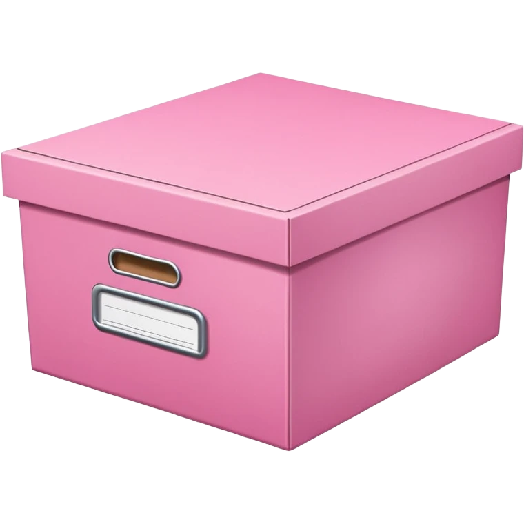 Pink file storage box emoji