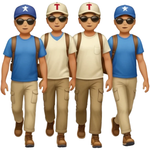 Çapraz alana giden adamlar emoji