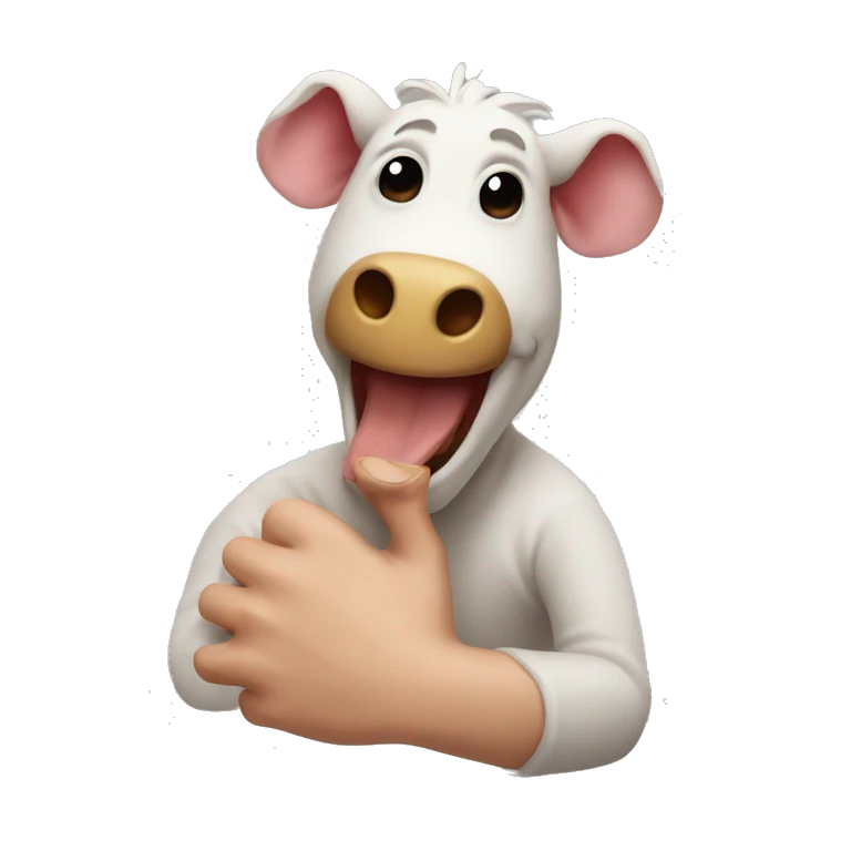 Cerdo con pulgar arriba emoji