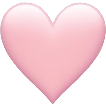Light pink heart  emoji