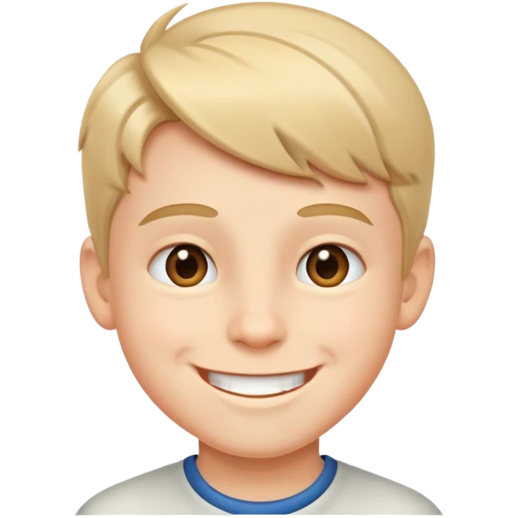 happy young boy smiling emoji