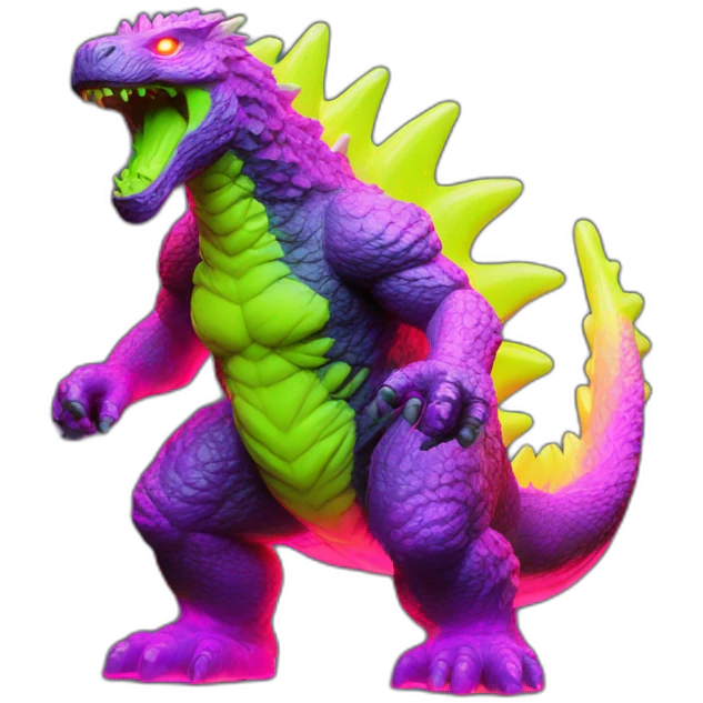 Godzilla fluo toy emoji