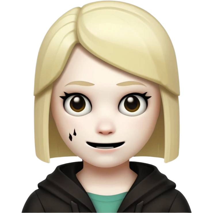 Roblox Chara with a creepy face emoji