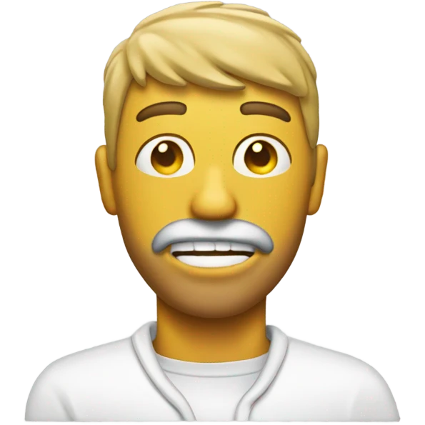 Man with glue all over him emoji