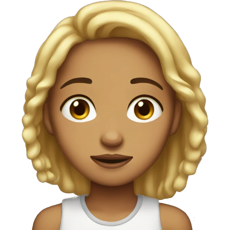 Lighskin girl cry  emoji