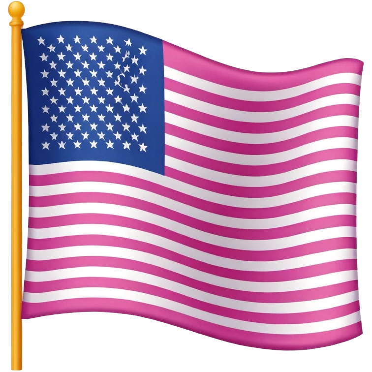 pink american flag emoji