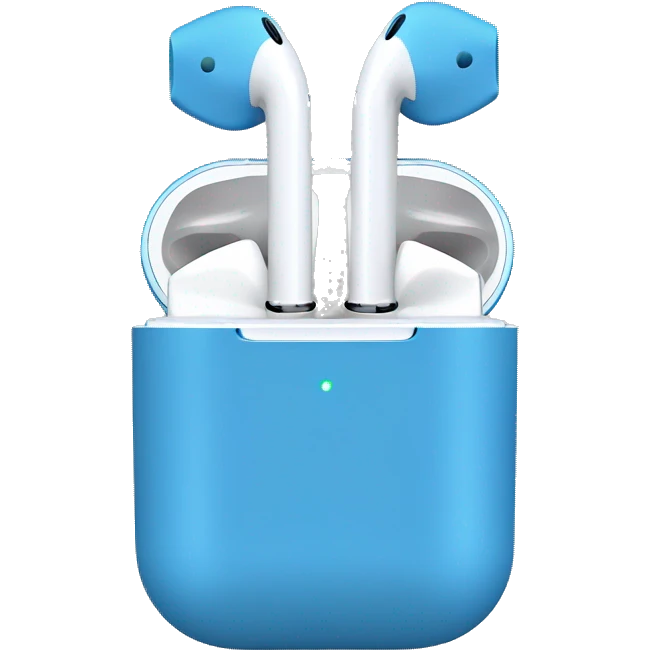Air pods blue  emoji