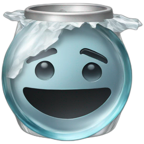 tinfoil winde glass emoji