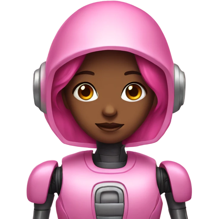 Pink robot girl  emoji