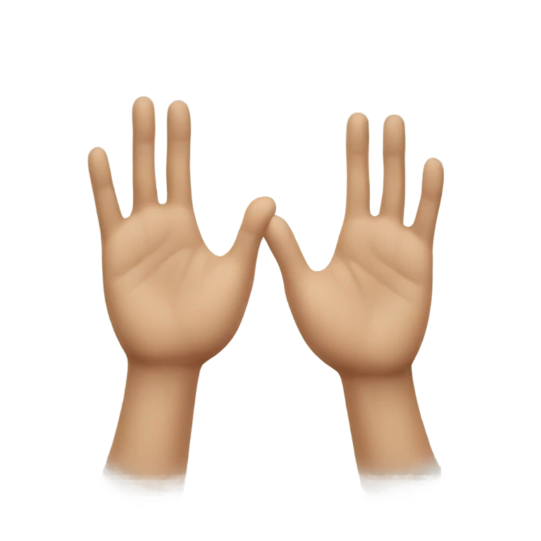 Hi five  emoji