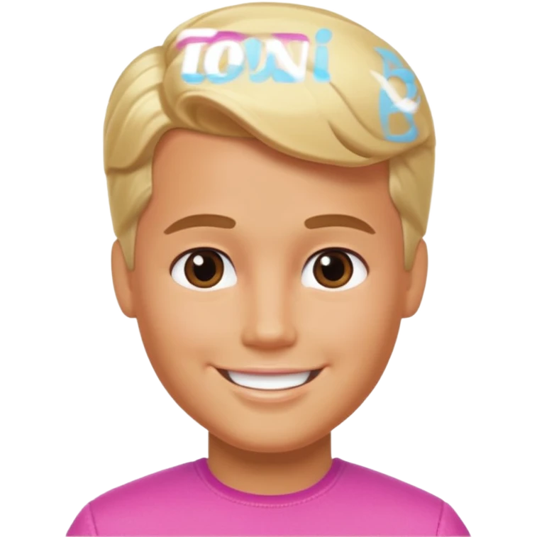 Barbie Ken face emoji