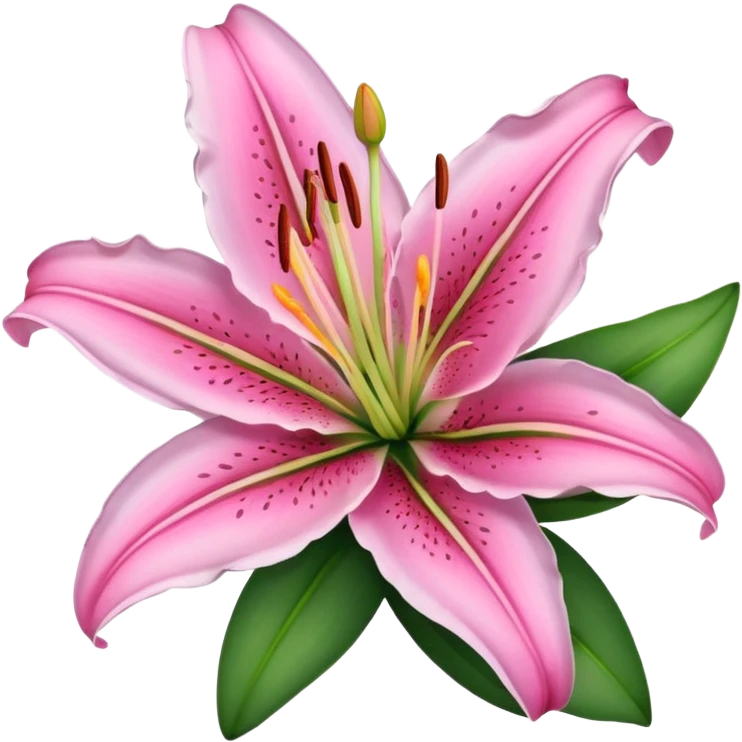 Pink lily  emoji