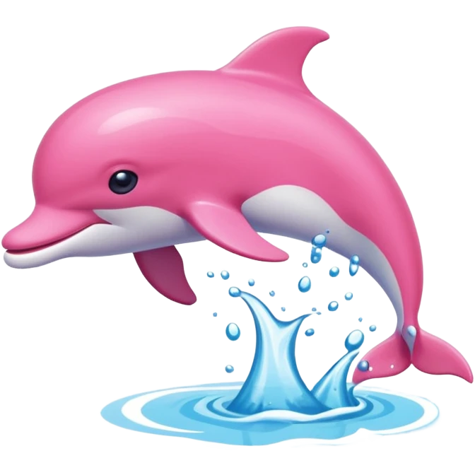 Ροζ δελφίνι emoji