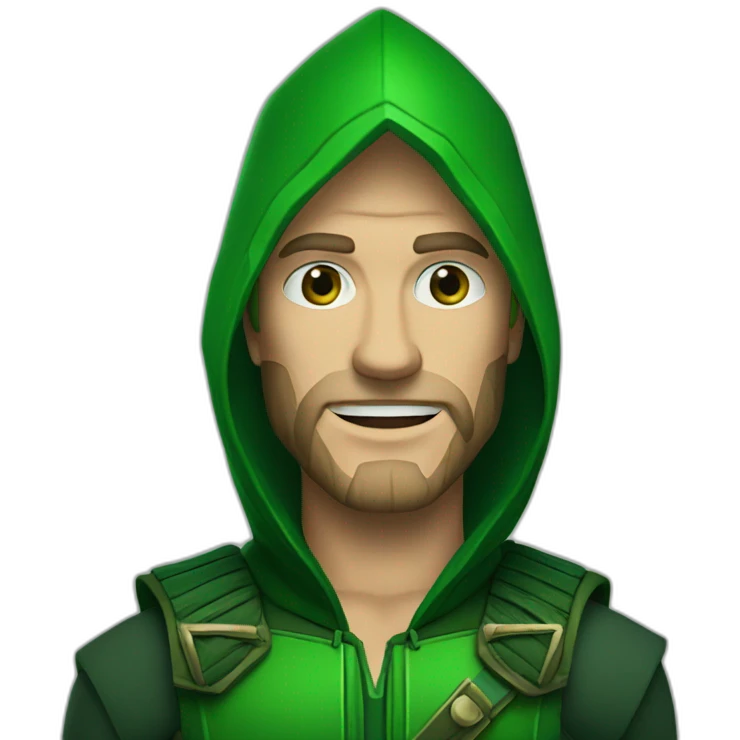 green arrow man emoji