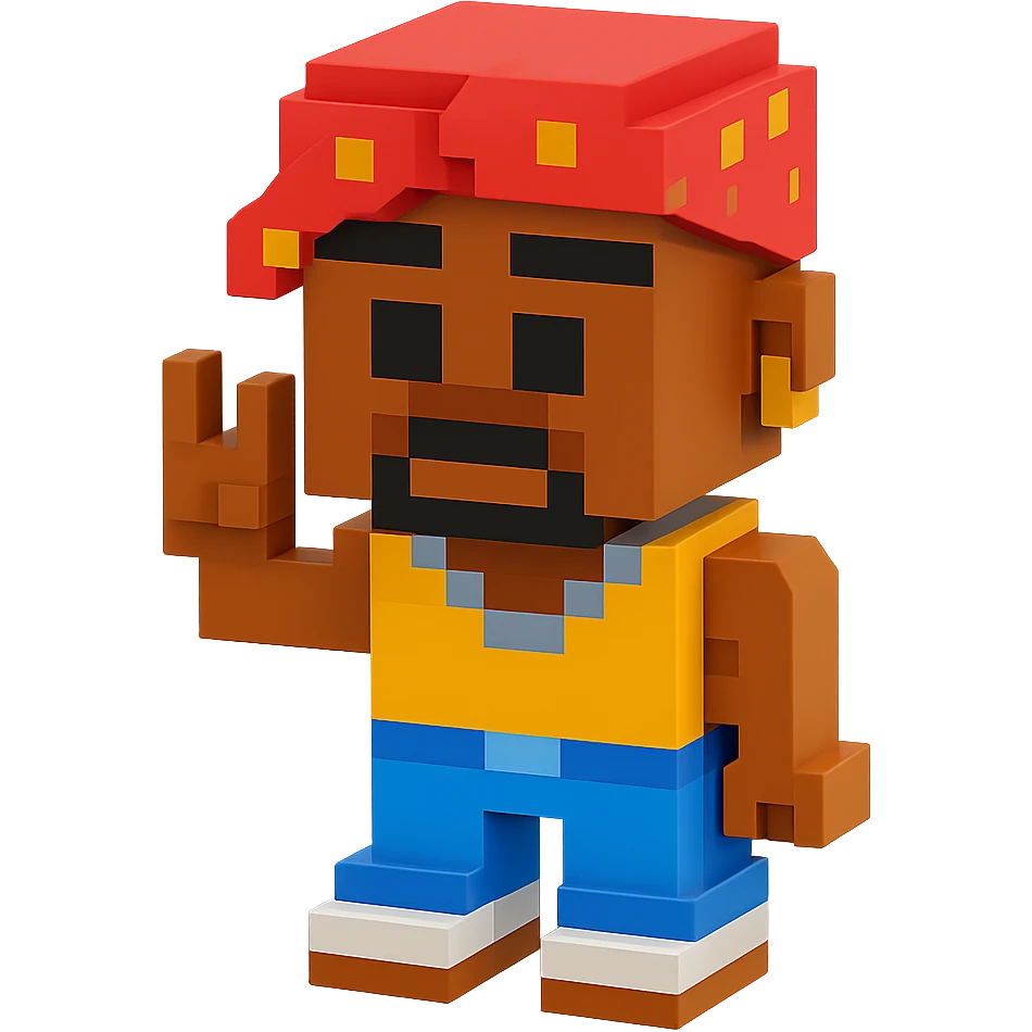2Pac rapper emoji