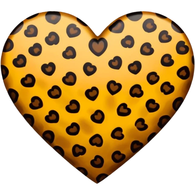 Cuore leopardato  emoji