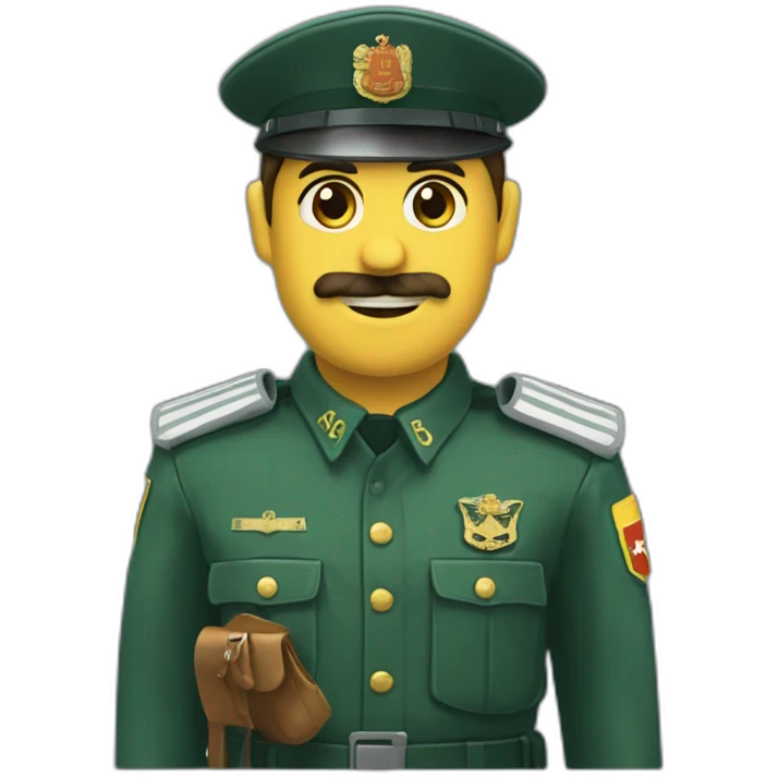 Guardia civil con tricornio emoji