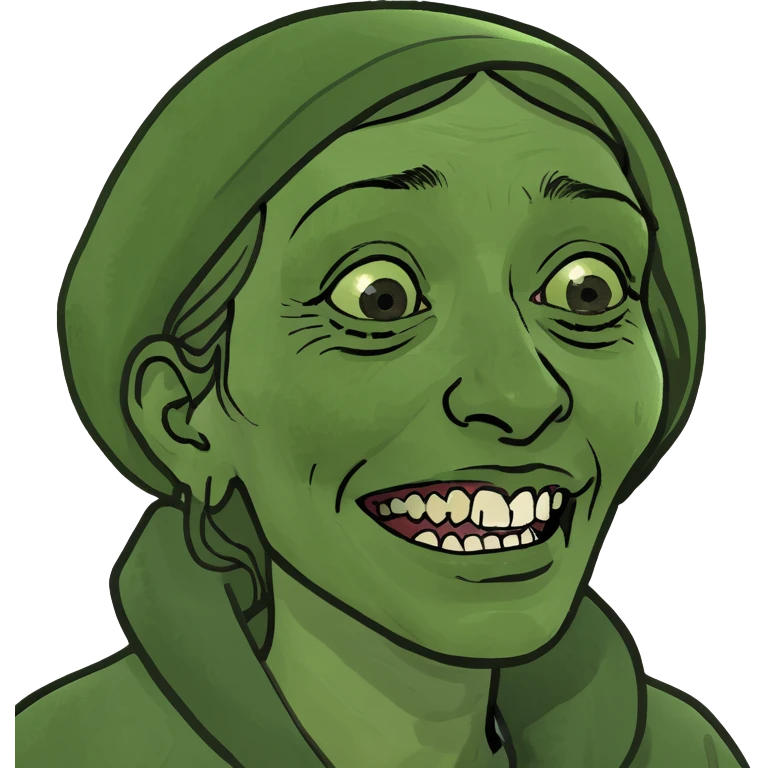 Homeless woman without teeth emoji