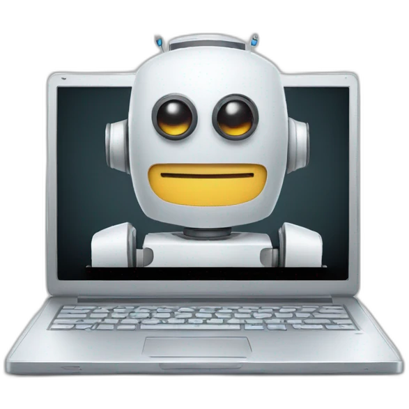 robot laptop emoji