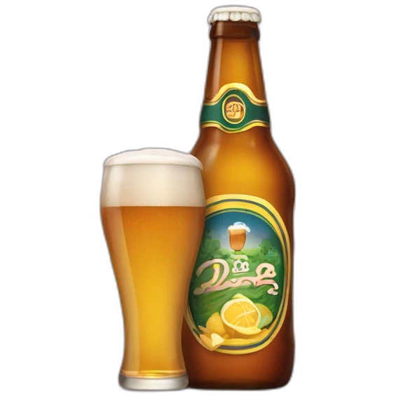 Barbi qui boit de la bière emoji