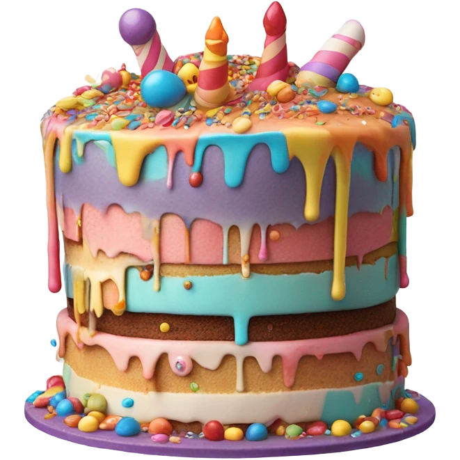 Mad cake emoji