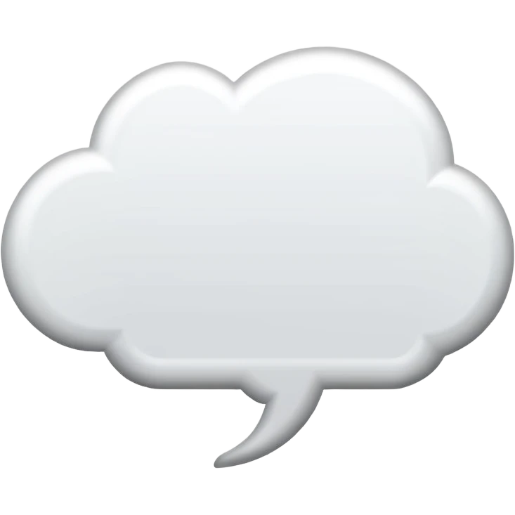 Thought speech bubble emoji