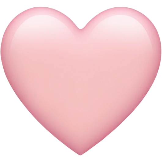 light pink heart emoji