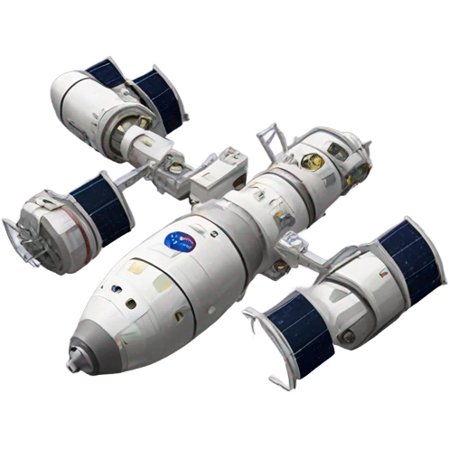  space station with 3 space anchors emoji