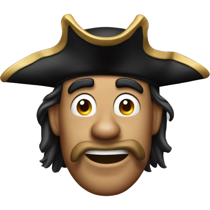 goofy pirate emoji