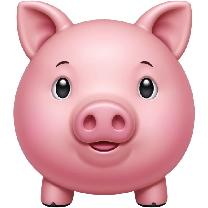 Pink piggy emoji