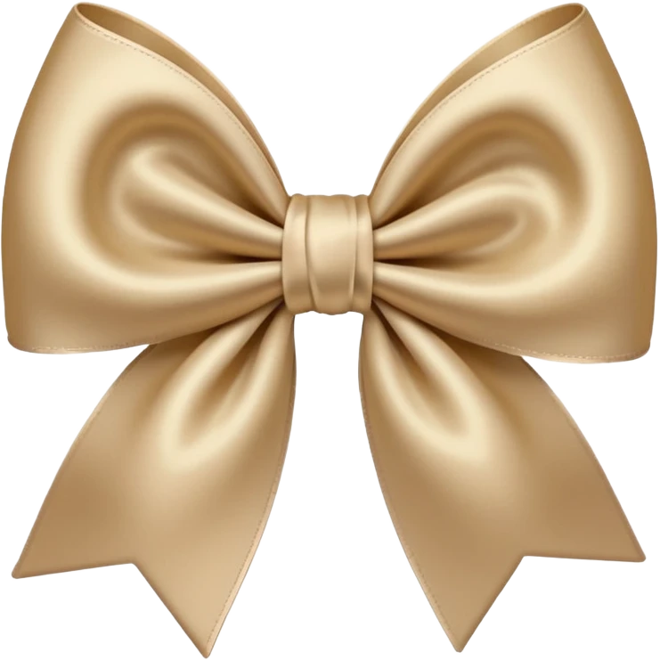 Beige bow emoji