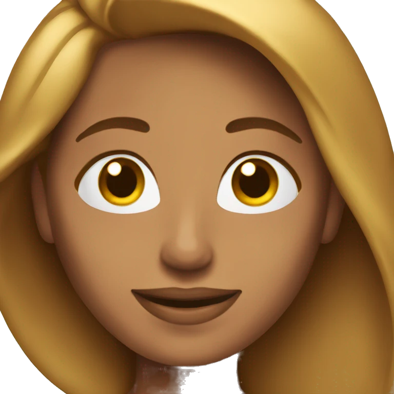 Mujer bronceada y feliz emoji