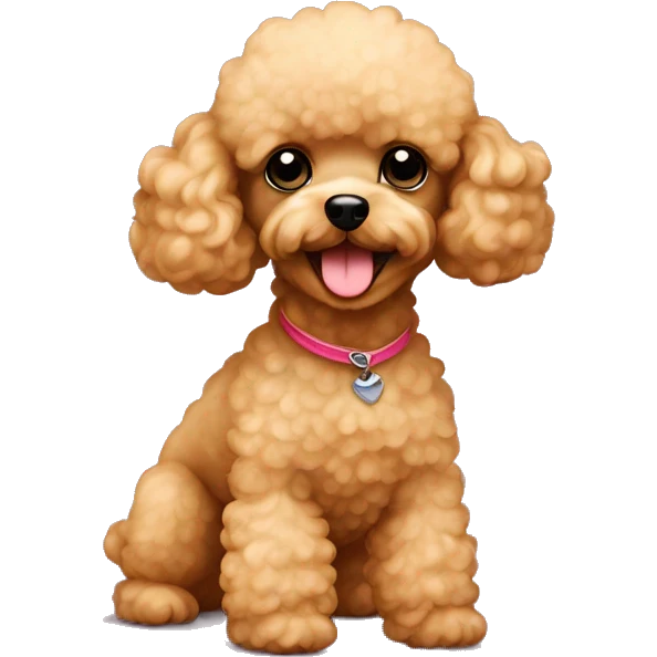 apricot toy poodle  emoji