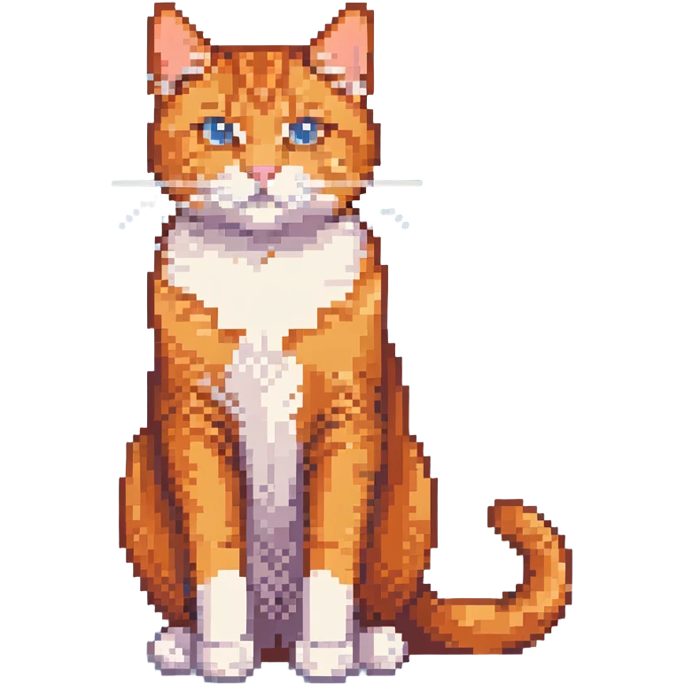 orange cat sitting emoji