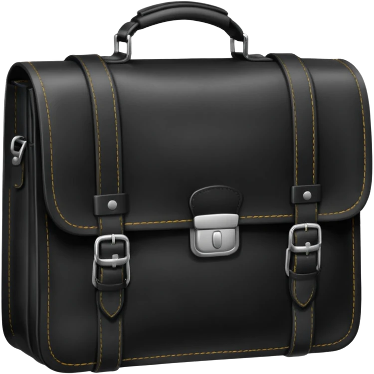 School bag; black; emoji