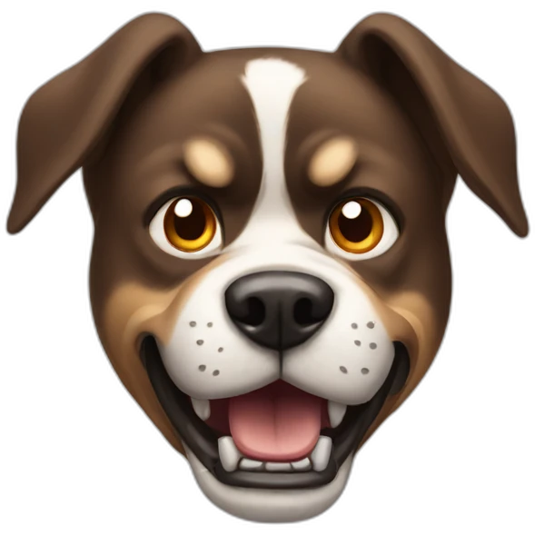 angry dog emoji